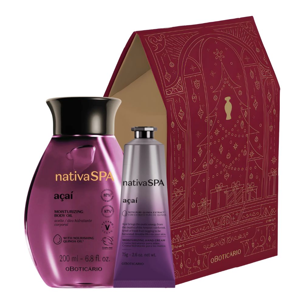 Nativa Spa Cofanetto regalo Açaí - Olio idratante corpo & Crema mani