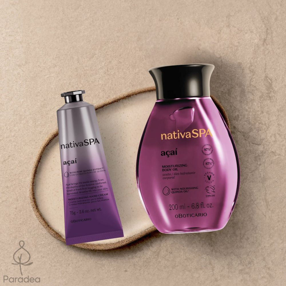 Nativa Spa Cofanetto regalo Açaí - Olio idratante corpo & Crema mani