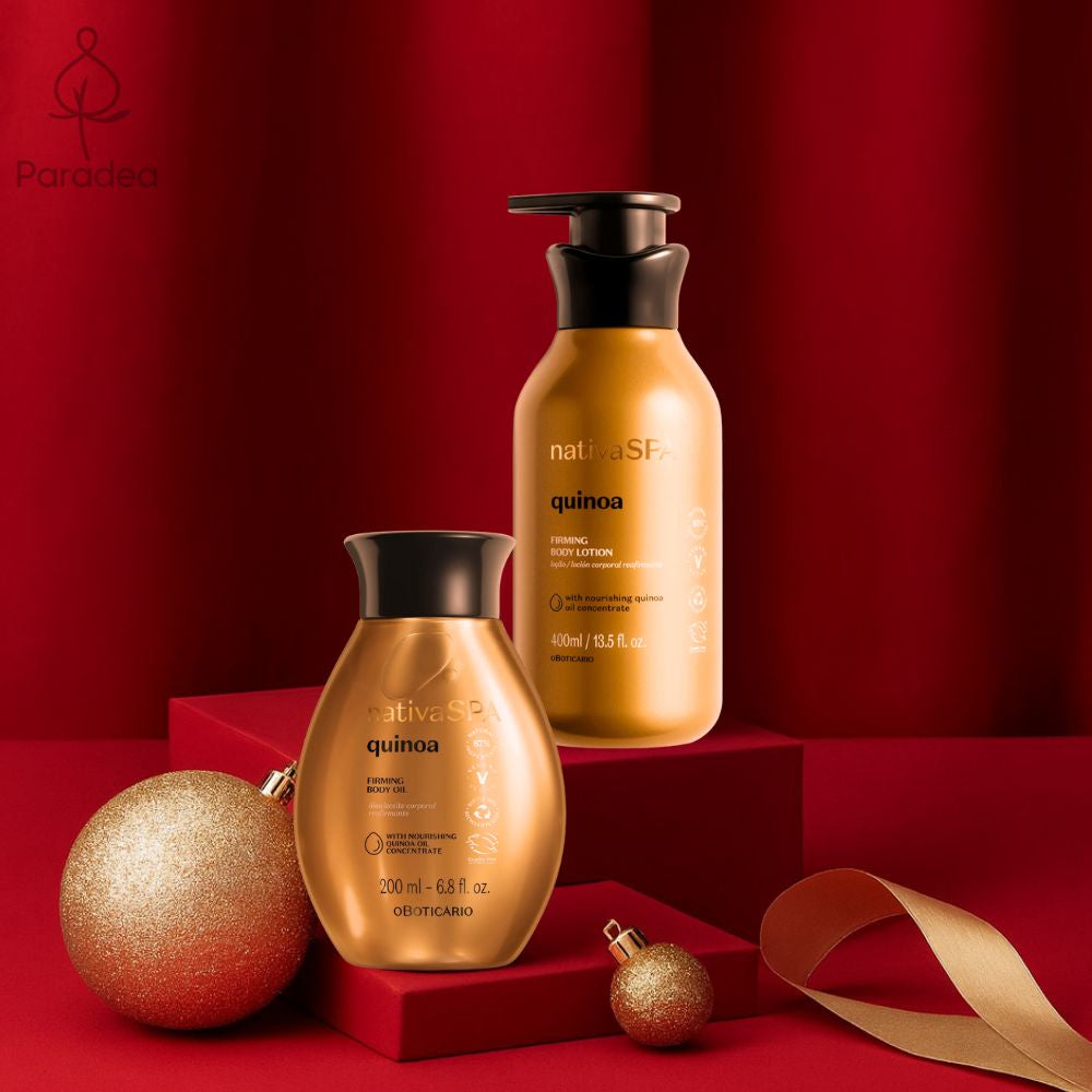 Nativa Spa Cofanetto regalo Quinoa - Lozione rassodante corpo & Olio idratante corpo