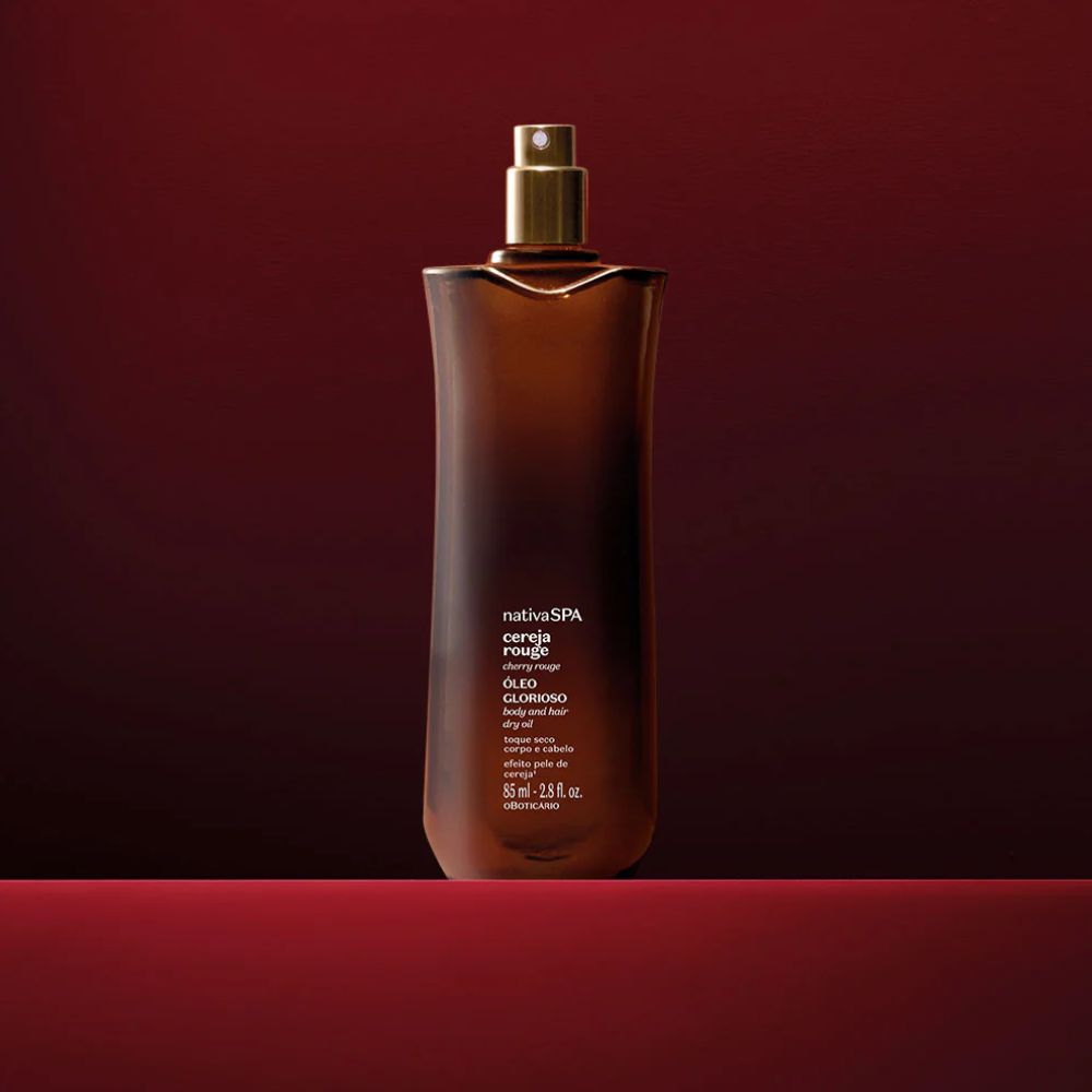 Nativa Spa Óleo Multifuncional Glorioso Cereja Rouge - Olio corpo e capelli Ciliegia 85ml