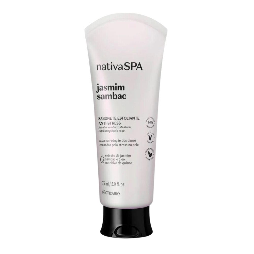 NATIVA SPA Sabonete Esfoliante Anti-stress Jasmim Sambac - Bagnoschiuma esfoliante anti-stress Gelsomino Sambac 175ml