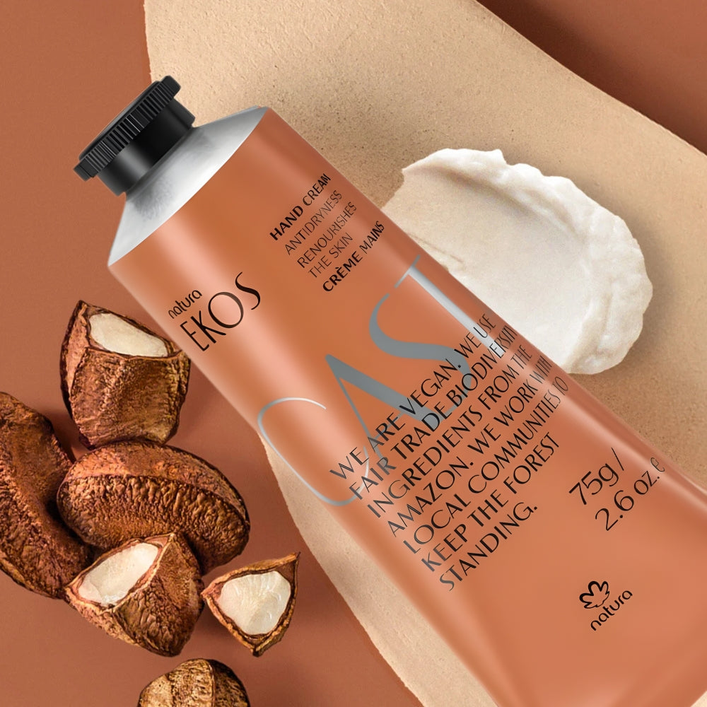 Natura Ekos Creme Hidratante para as Mãos Castanha - Crema mani idratante 75gr