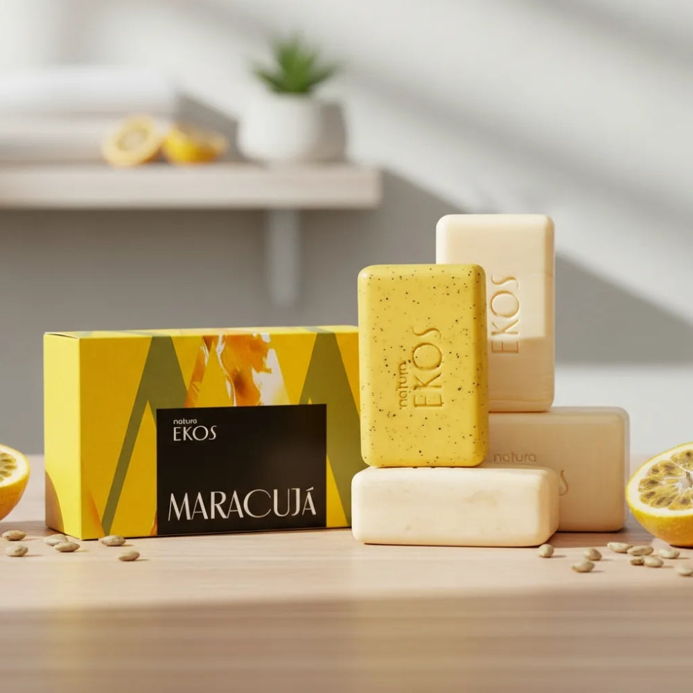 Natura Ekos Sabonete em Barra Maracujá - Set 4 saponette