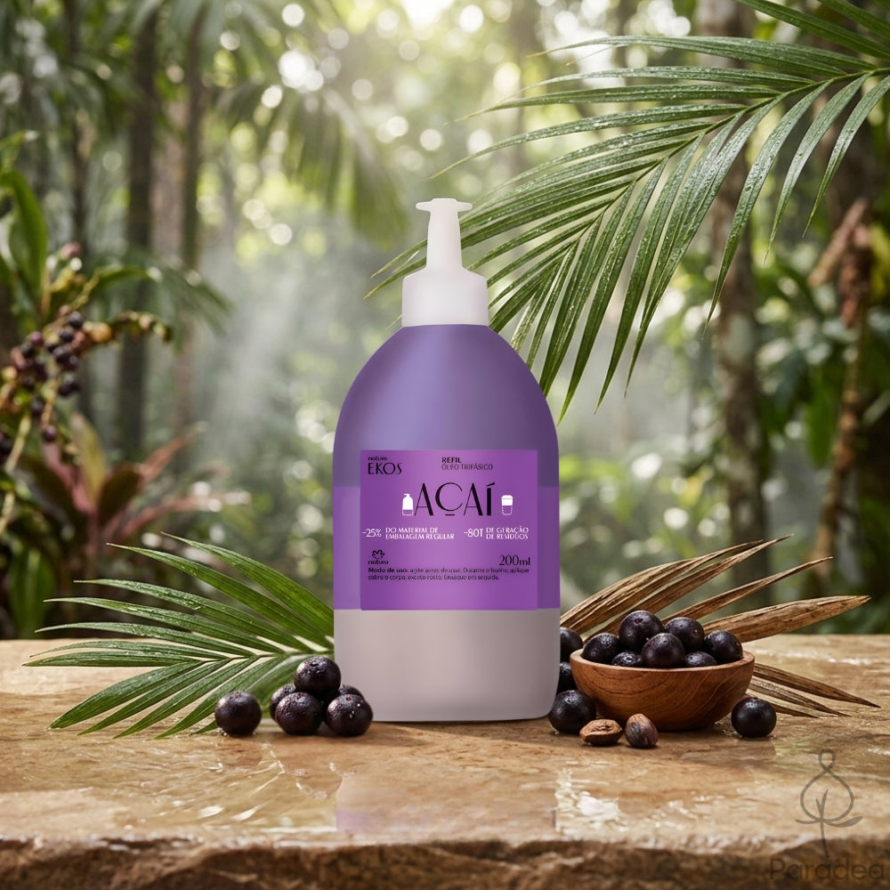 Natura Ekos Açaí Refil Óleo Trifásico - Ricarica olio trifasico antiossidante 200ml