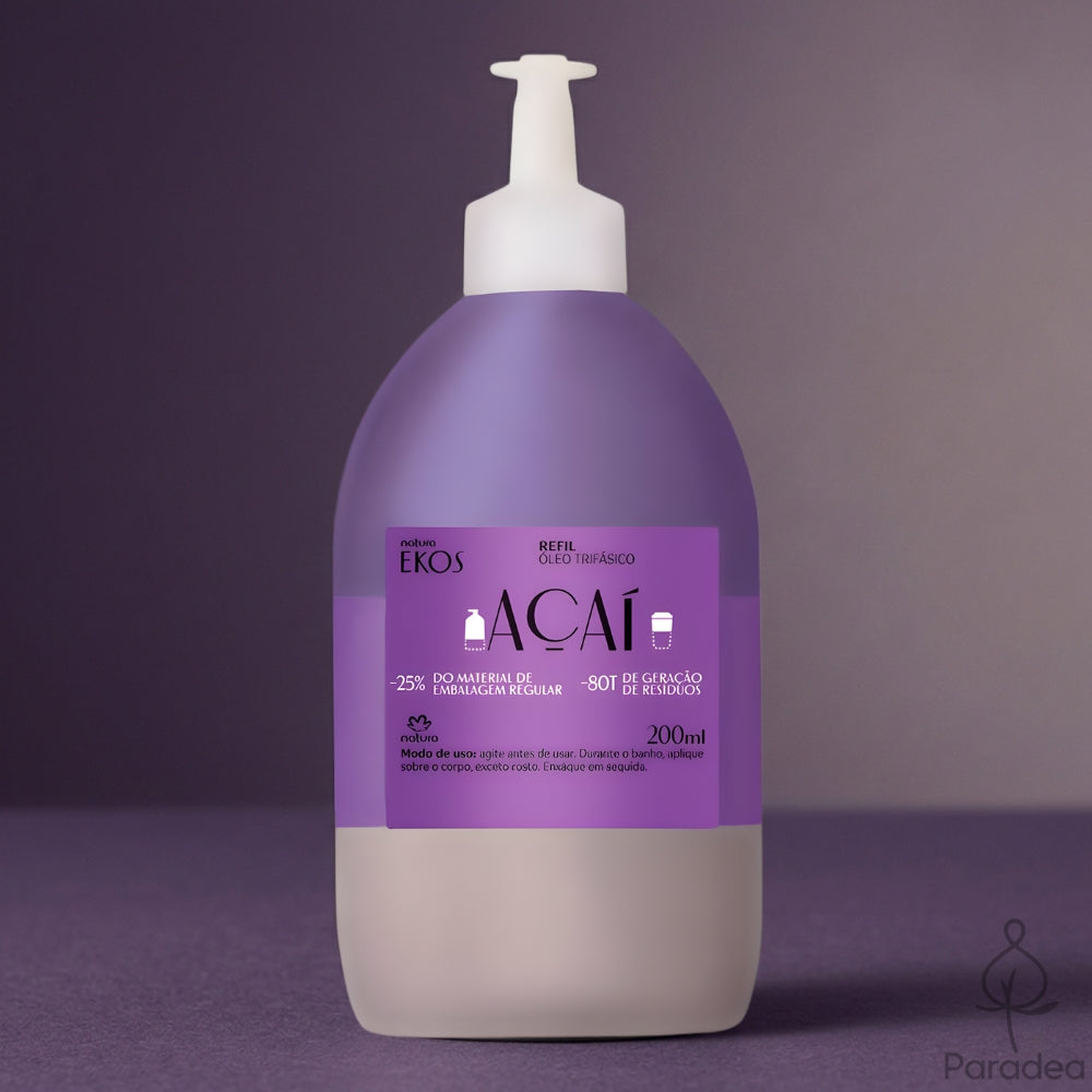 Natura Ekos Açaí Refil Óleo Trifásico - Ricarica olio trifasico antiossidante 200ml