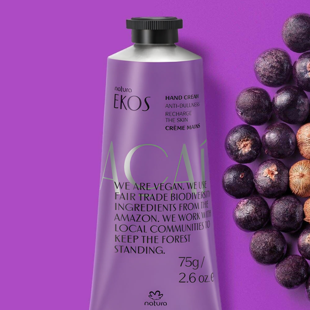 Natura Ekos Creme Hidratante para as Mãos Açaí - Crema mani antiossidante 75gr