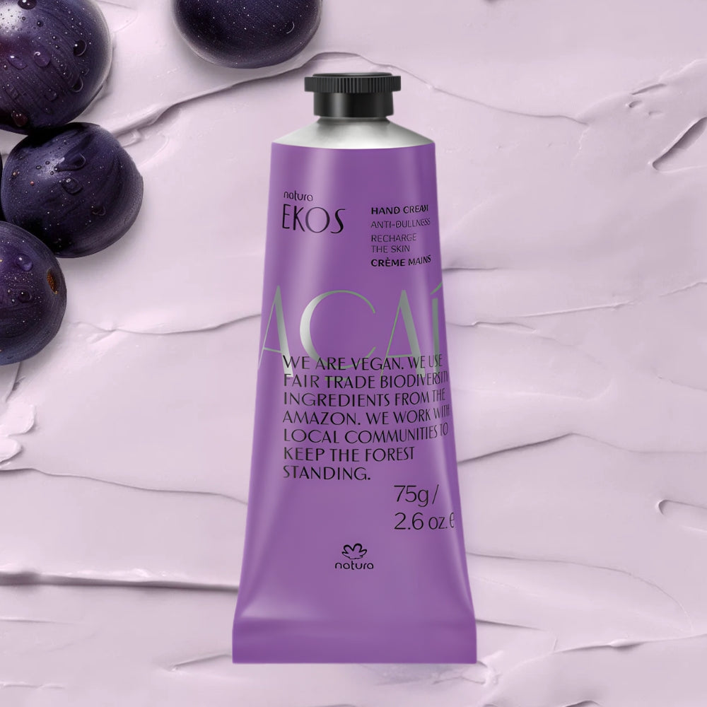 Natura Ekos Creme Hidratante para as Mãos Açaí - Crema mani antiossidante 75gr