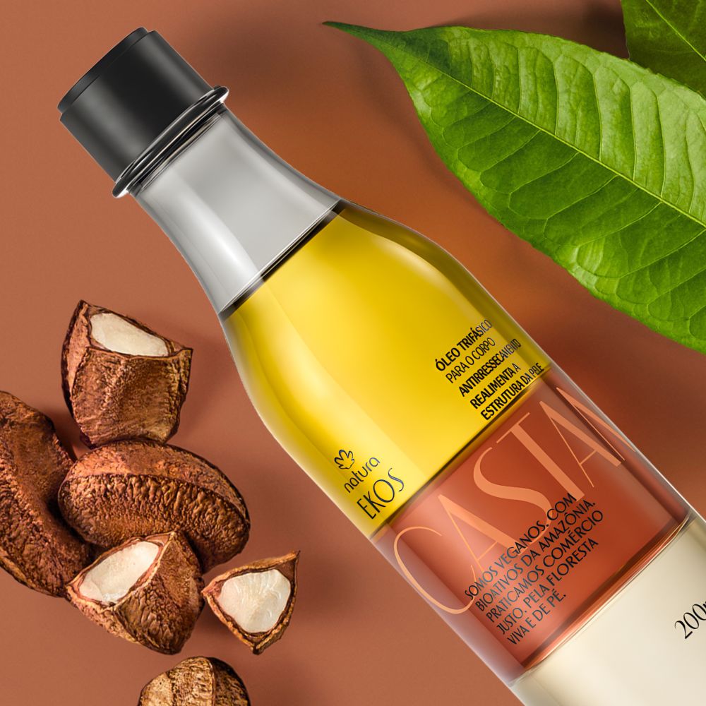 Natura Ekos Óleo Trifásico Castanha - Olio trifasico nutriente 200ml