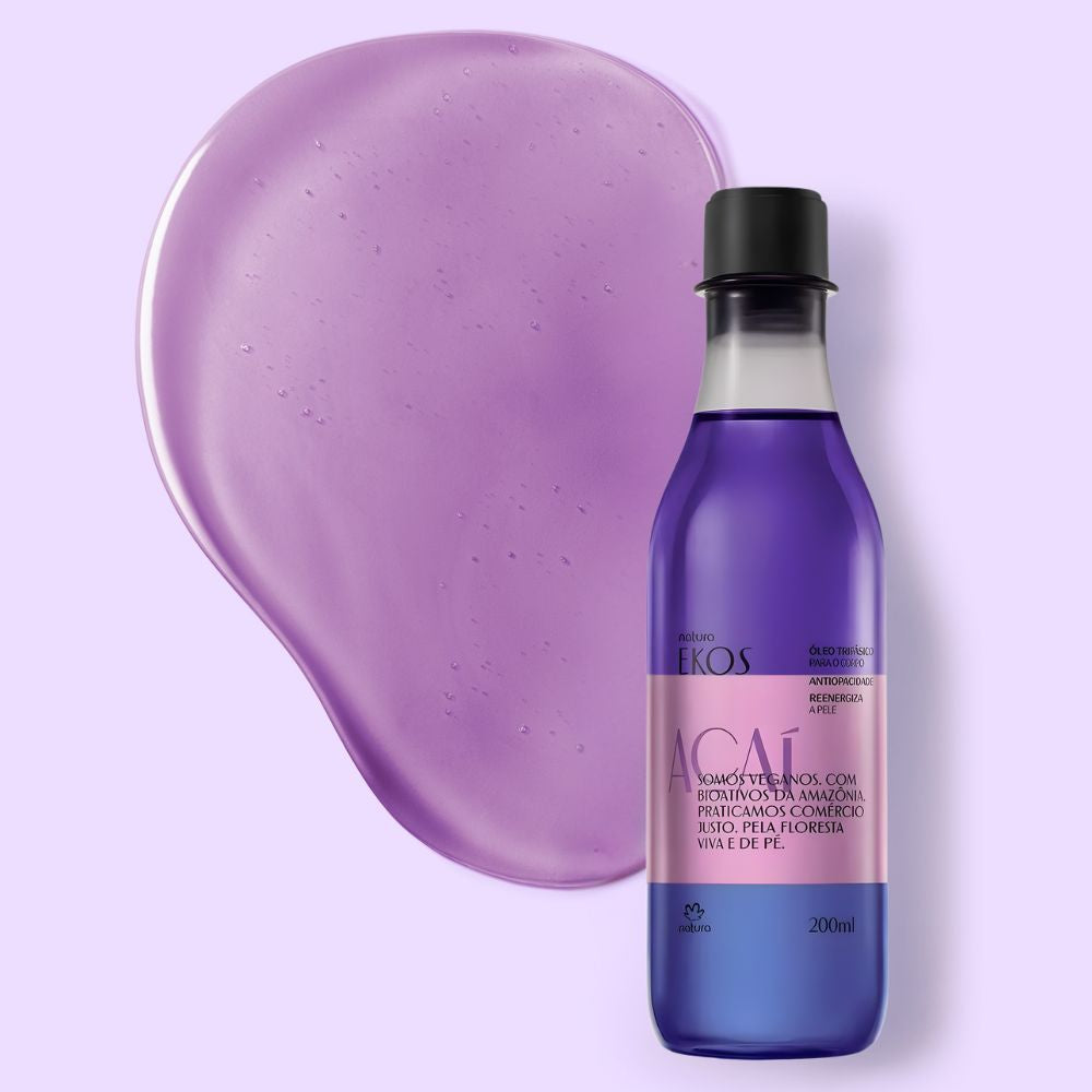 Natura Ekos Óleo Trifásico Corporal Açaí - Olio trifasico 200ml