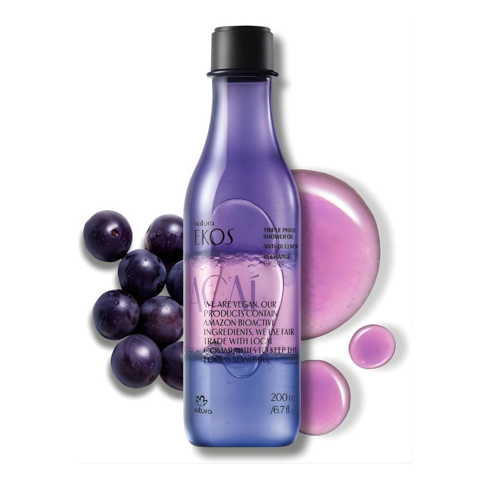 Natura Ekos Óleo Trifásico Corporal Açaí - Olio trifasico 200ml