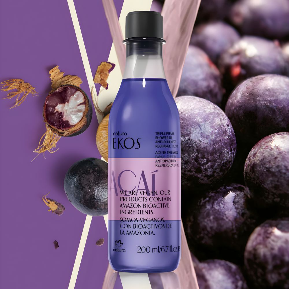 Natura Ekos Óleo Trifásico Corporal Açaí - Olio trifasico 200ml