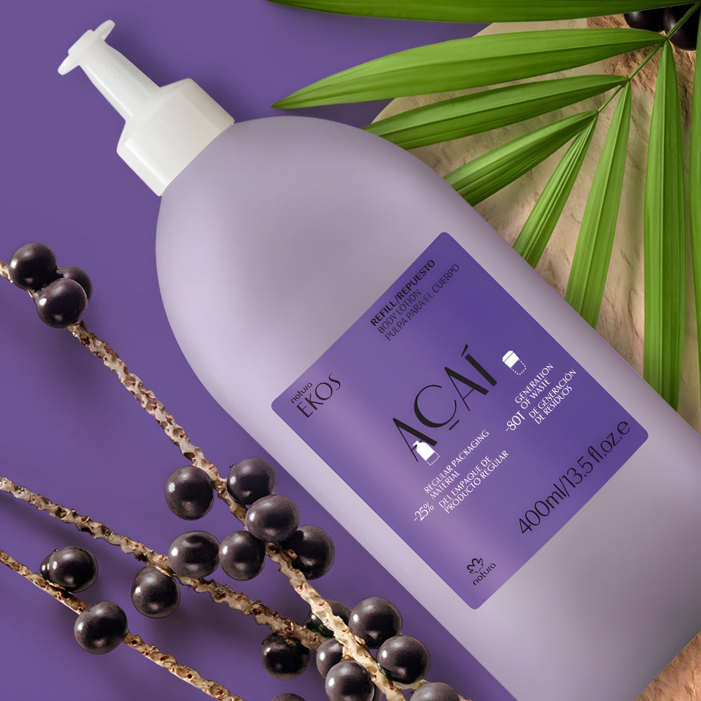 Natura Ekos Refil Creme Hidratante Açaí - Ricarica lozione corpo 400ml
