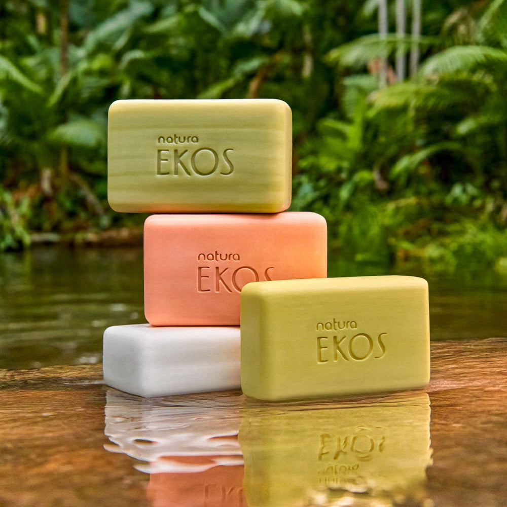Natura Ekos Sabonete em Barra Ucuuba Maracuja Andiroba Castanha - Set 4 saponette