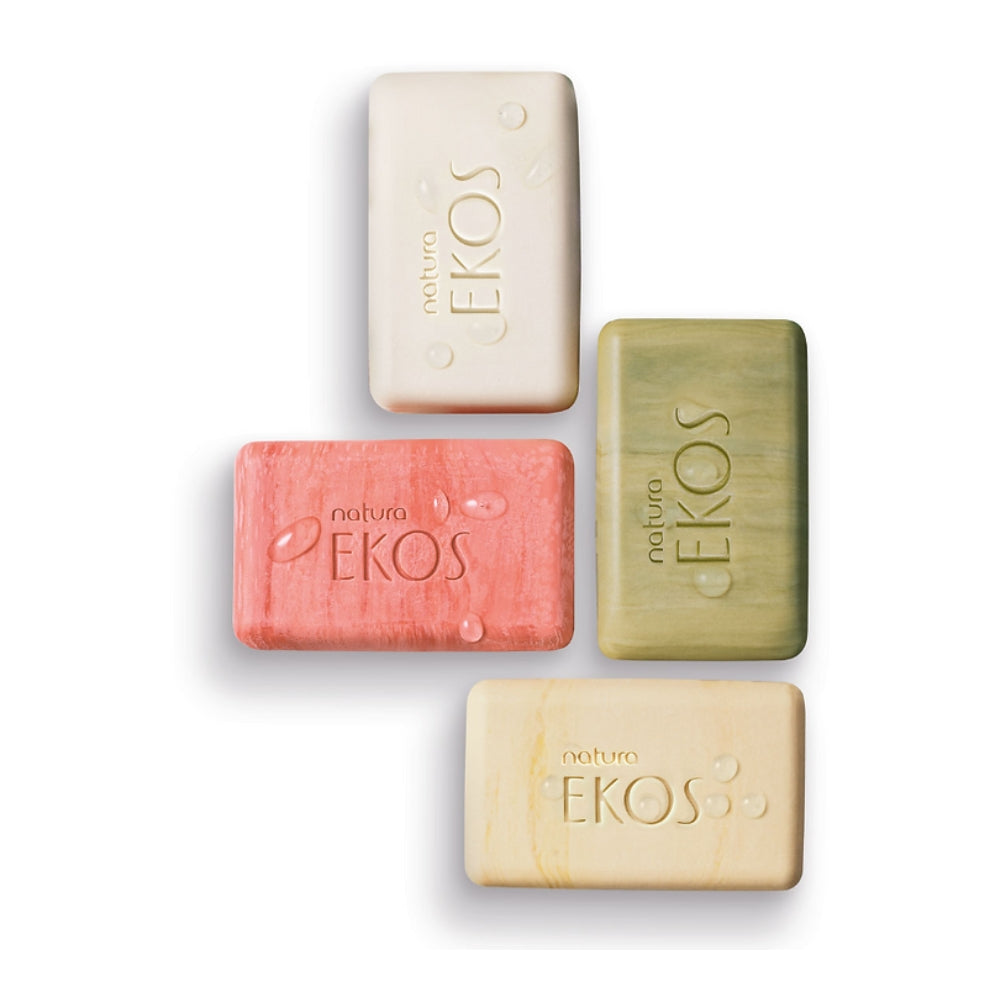 Natura Ekos Sabonete em Barra Ucuuba Maracuja Andiroba Castanha - Set 4 saponette