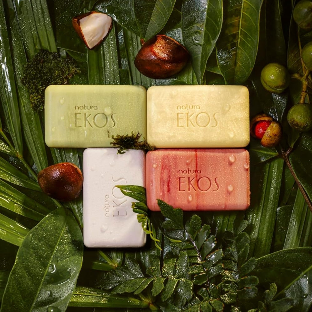 Natura Ekos Sabonete em Barra Ucuuba Maracuja Andiroba Castanha - Set 4 saponette