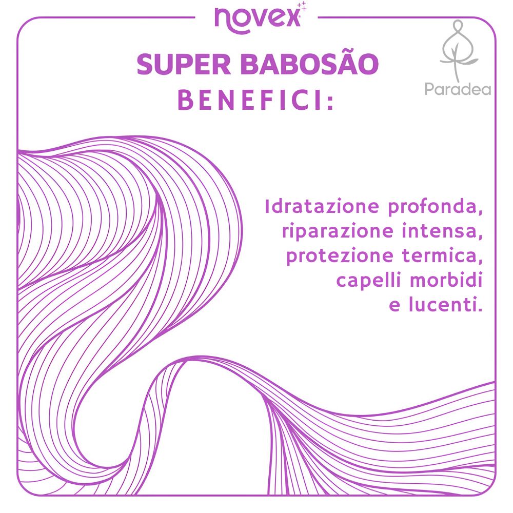 Novex Condicionador Super Babosão - Balsamo idratante Aloe Vera 300ml
