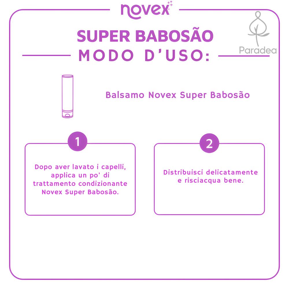 Novex Condicionador Super Babosão - Balsamo idratante Aloe Vera 300ml