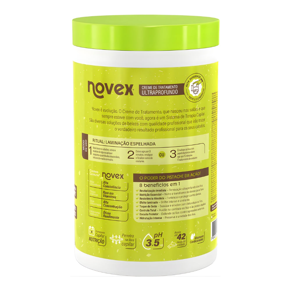 Novex Creme de Tratamento Gelato de Pistache - Maschera capelli effetto laminato 1kg