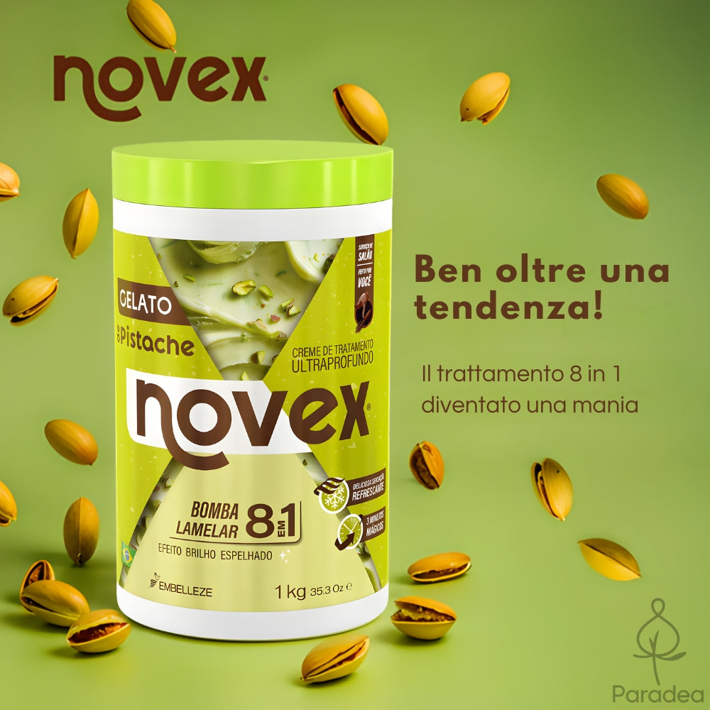 Novex Creme de Tratamento Gelato de Pistache - Maschera capelli effetto laminato 1kg