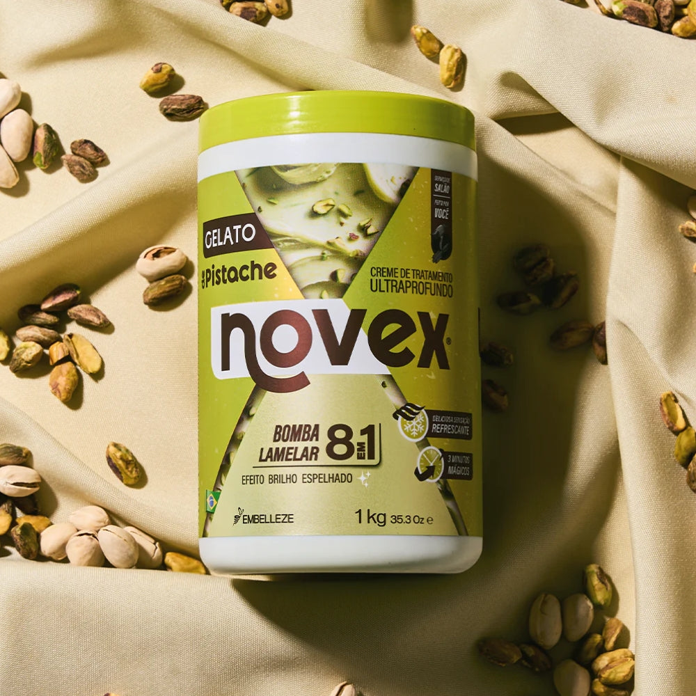 Novex Creme de Tratamento Gelato de Pistache - Maschera capelli effetto laminato 1kg