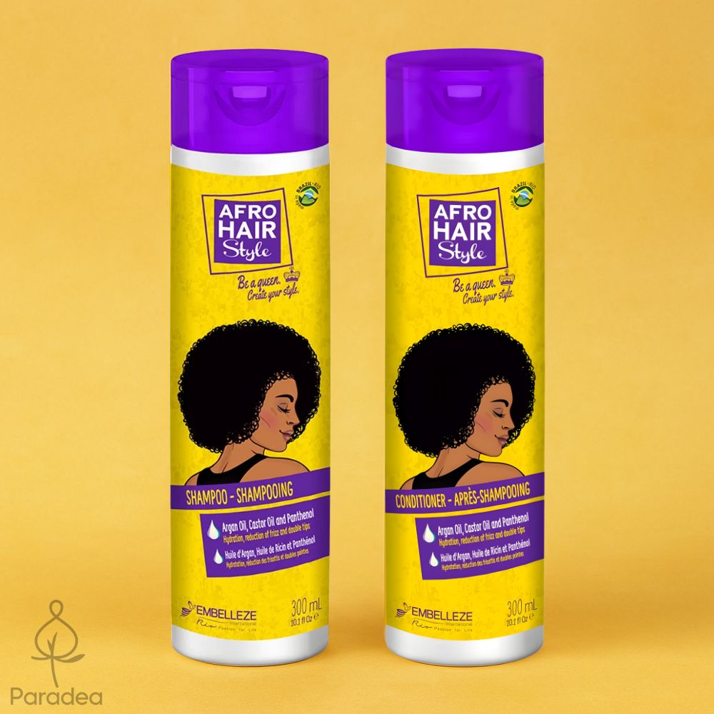 Novex Estilo AfroHair - Set Shampoo & Balsamo idratante e anticrespo
