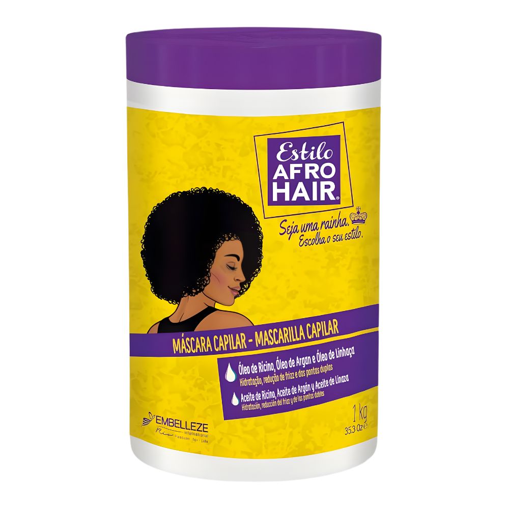 Novex Estilo AfroHair Máscara Capilar - Maschera idratante anticrespo 1kg
