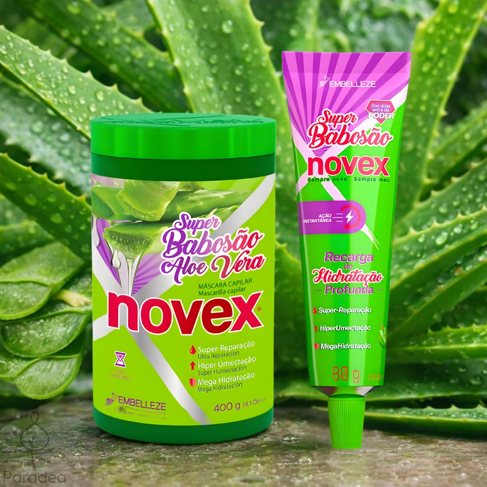 Novex Kit Super Babosão Aloe Vera - Maschera & Ricarica di idratazione