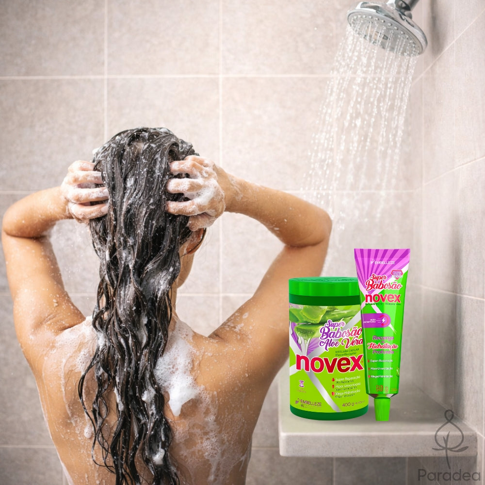 Novex Kit Super Babosão Aloe Vera - Maschera & Ricarica di idratazione