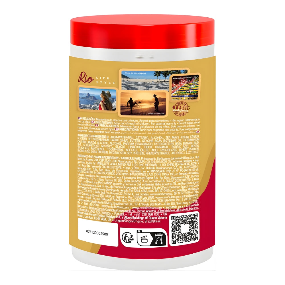 Novex Máscara Capilar Queratina Brasileira - Maschera capelli danneggiati 400gr