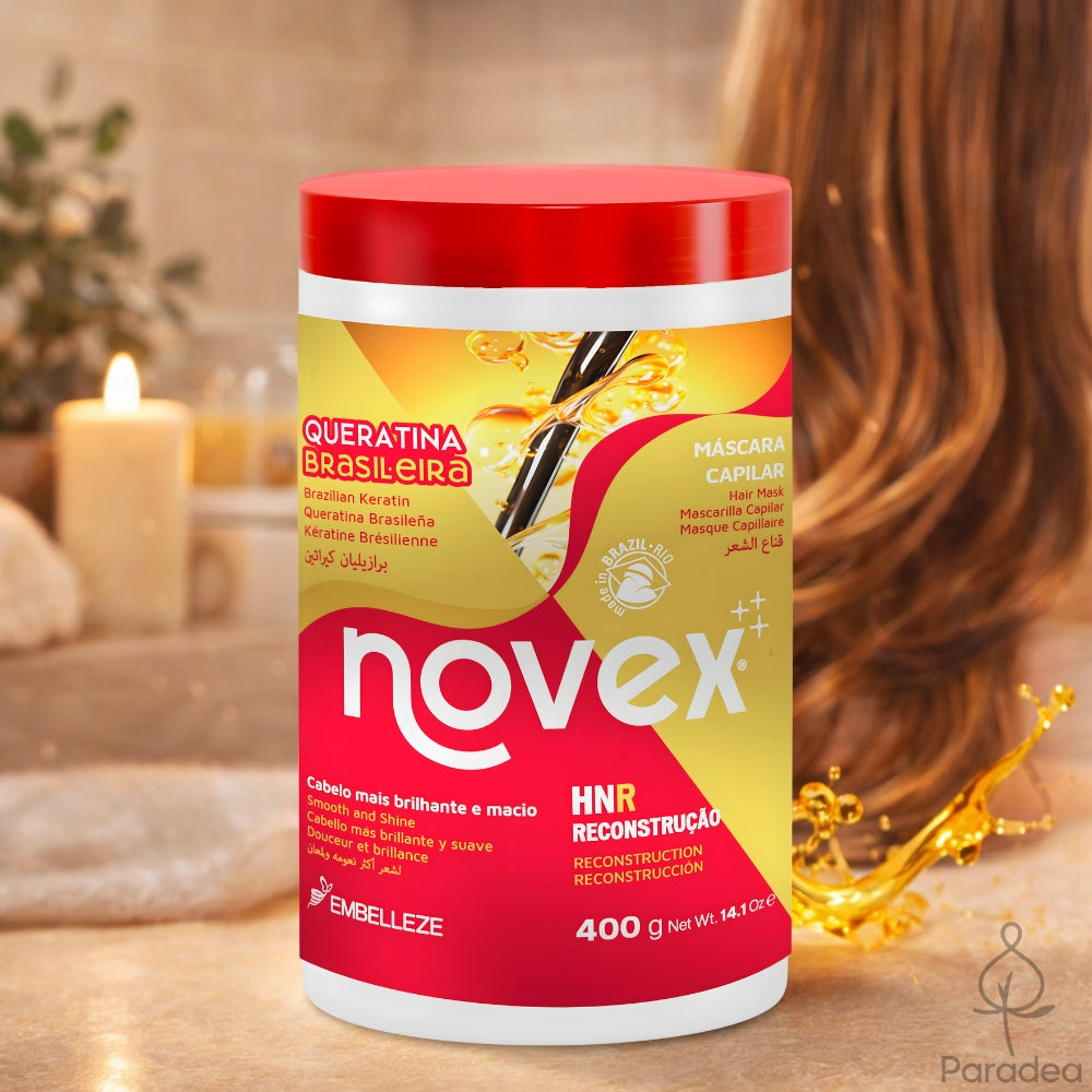 Novex Máscara Capilar Queratina Brasileira - Maschera capelli danneggiati 400gr
