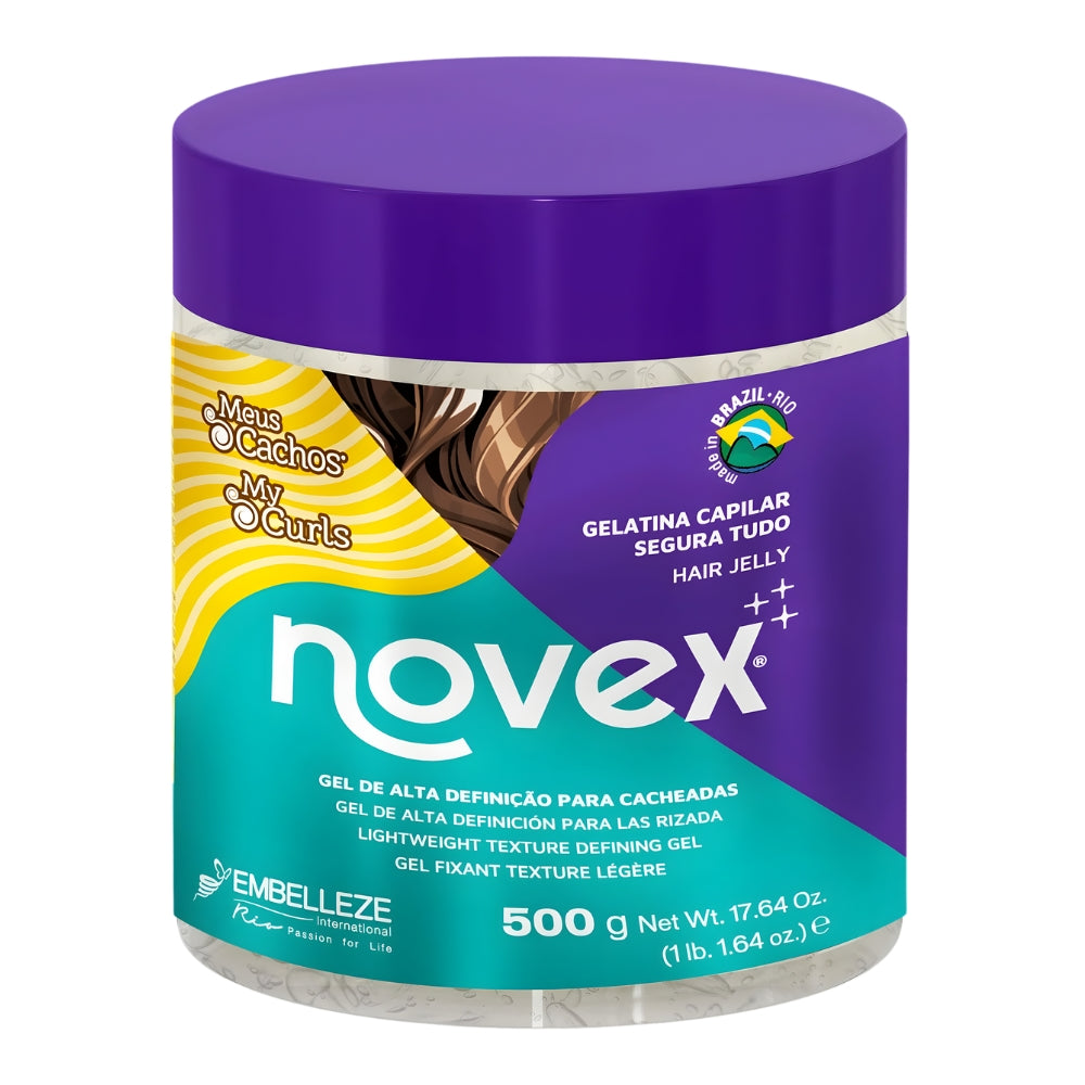 Novex Meus Cachos Gelatina Segura Tudo - Gel capelli alta definizione 500gr