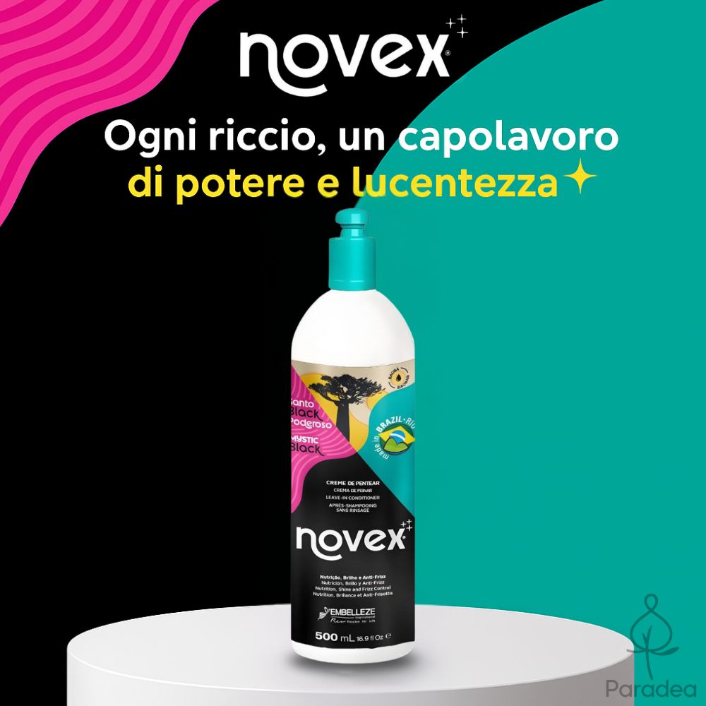 Novex Santo Black Poderoso Creme de Pentear - Crema districante Leave-in 500ml