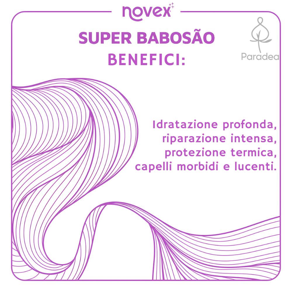 Novex Shampoo Super Babosão - Shampoo idratante e riequilibrante Aloe Vera 300ml
