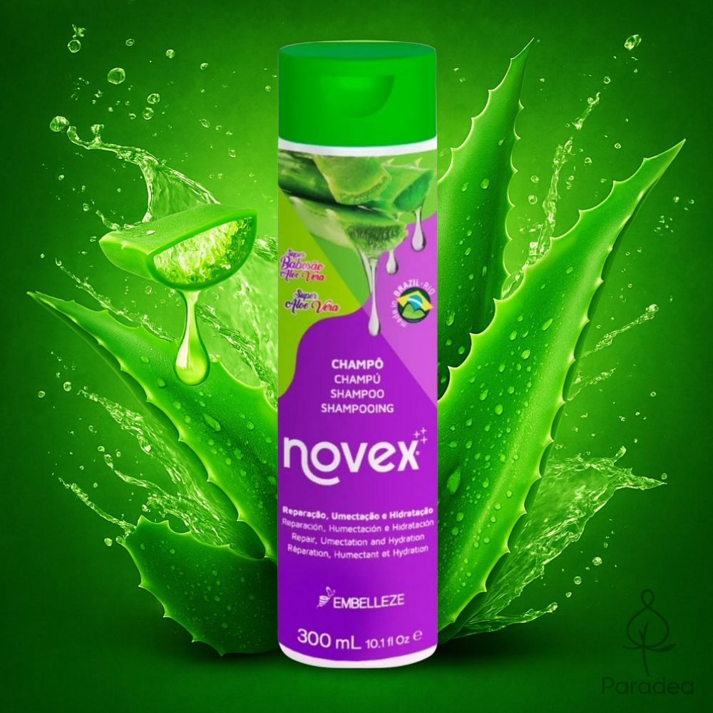 Novex Shampoo Super Babosão - Shampoo idratante e riequilibrante Aloe Vera 300ml