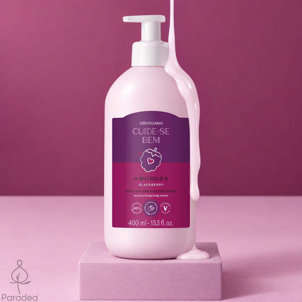 O Boticário Cuide-se Bem Set Amoruda – Bagnoschiuma esfoliante + Lozione idratante