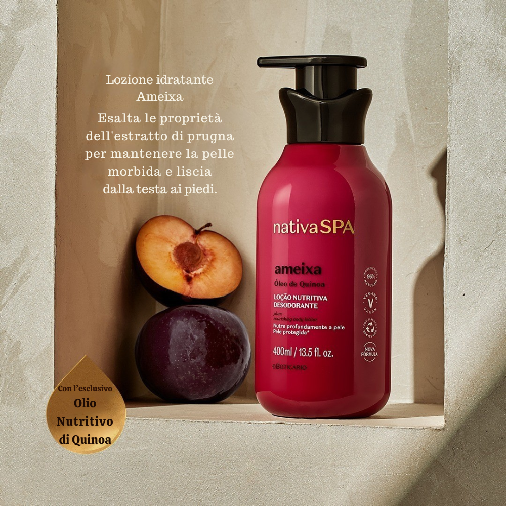 O BOTICÁRIO NATIVA SPA Set regalo Ameixa - Lozione idratante corpo & Body Splash Prugna