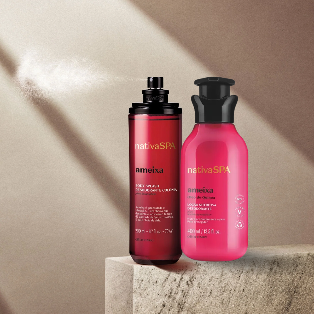 O BOTICÁRIO NATIVA SPA Set regalo Ameixa - Lozione idratante corpo & Body Splash Prugna