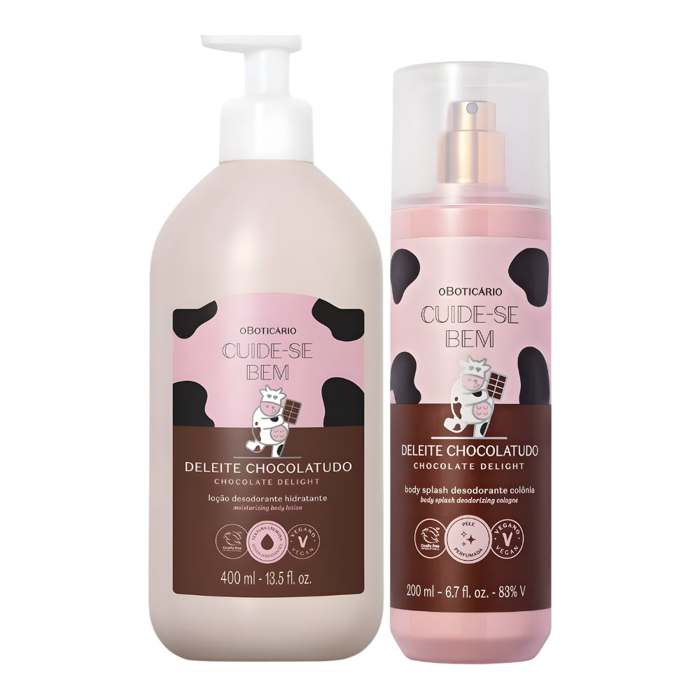 O Boticário Cuide-se Bem Set Deleite Chocolatudo - Lozione idratante + Body Splash