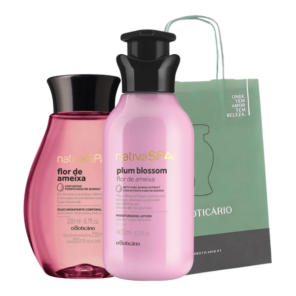 O BOTICÁRIO NATIVA SPA Set regalo Flor de Ameixa Lozione idratante corpo & Olio idratante corpo