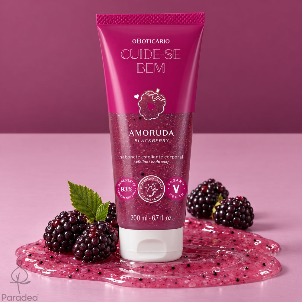 O Boticário Cuide-se Bem Set Amoruda – Bagnoschiuma esfoliante + Lozione idratante