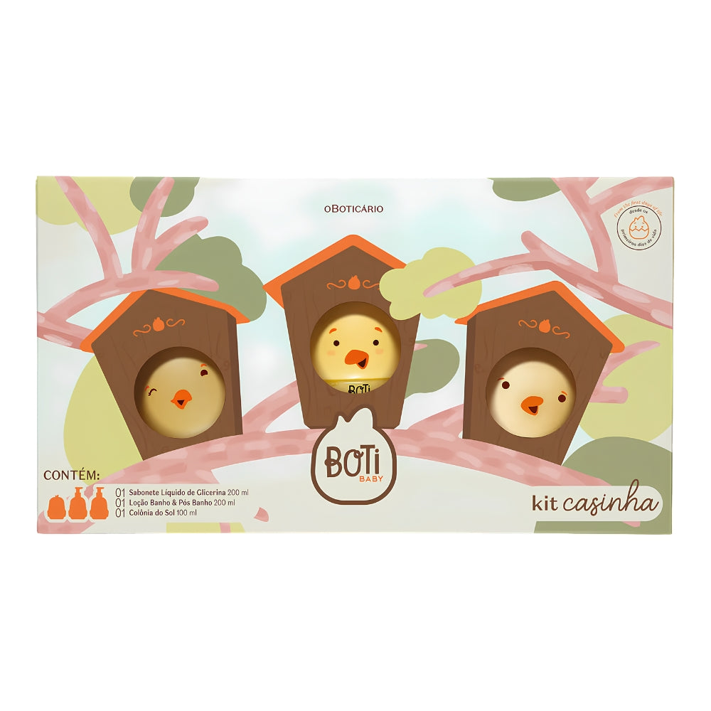 O Boticário Boti Baby Kit Casinha - Detergente, Lozione & Acqua di Colonia
