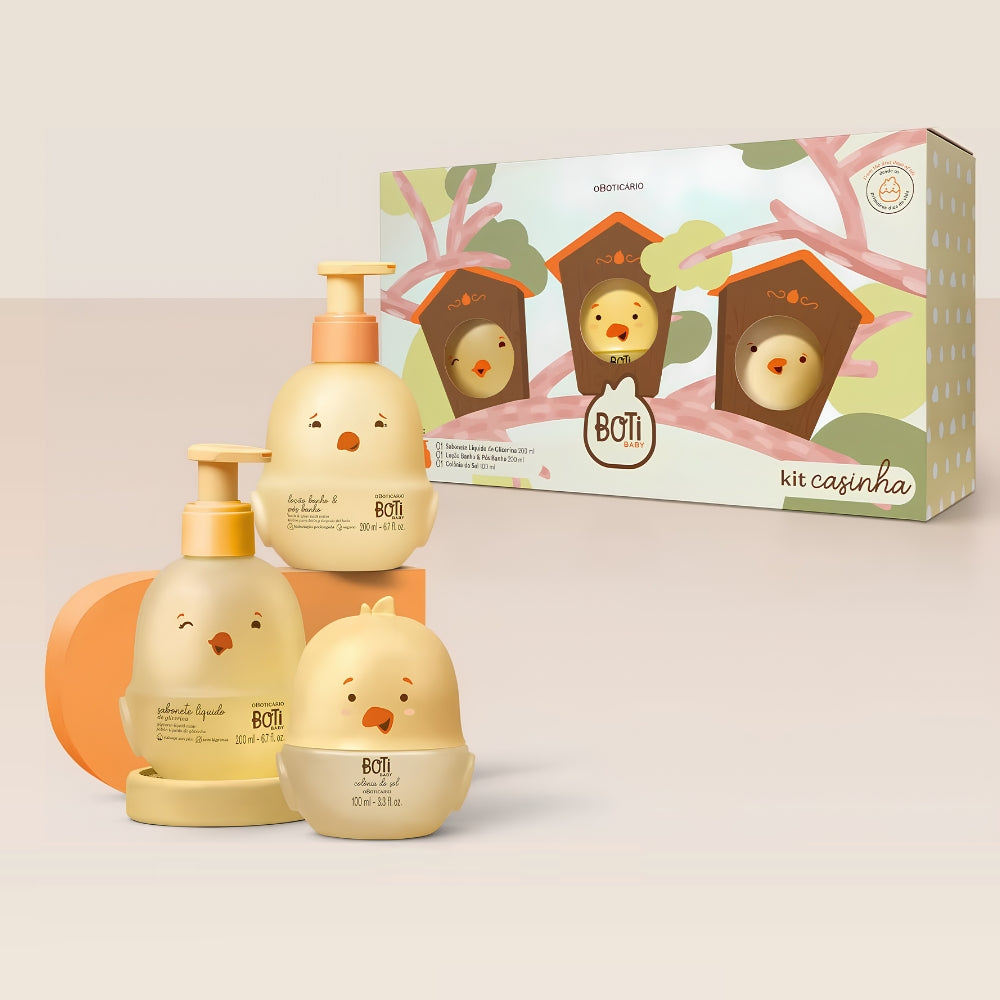 O Boticário Boti Baby Kit Casinha - Detergente, Lozione & Acqua di Colonia