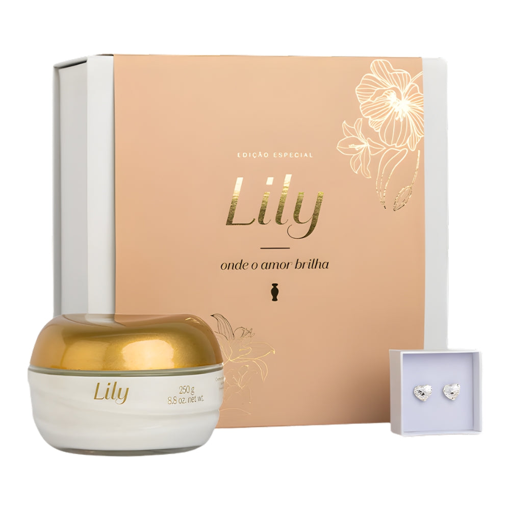 O Boticário Lily Swarovski Edizione Limitata - Cofanetto regalo Crema satinata & Orecchini