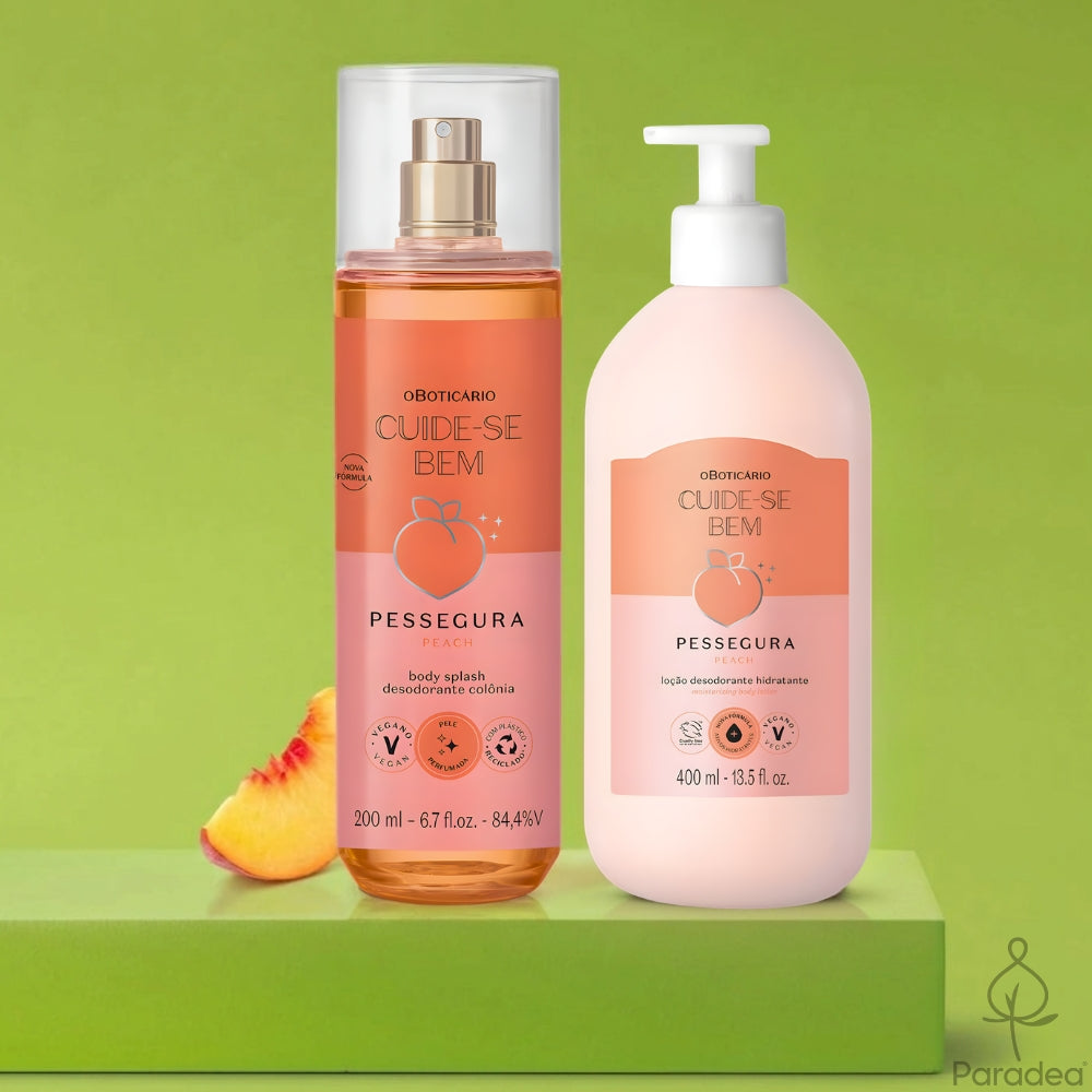 O Boticário Cuide-se Bem Set Pessegura - Lozione idratante & Body Splash