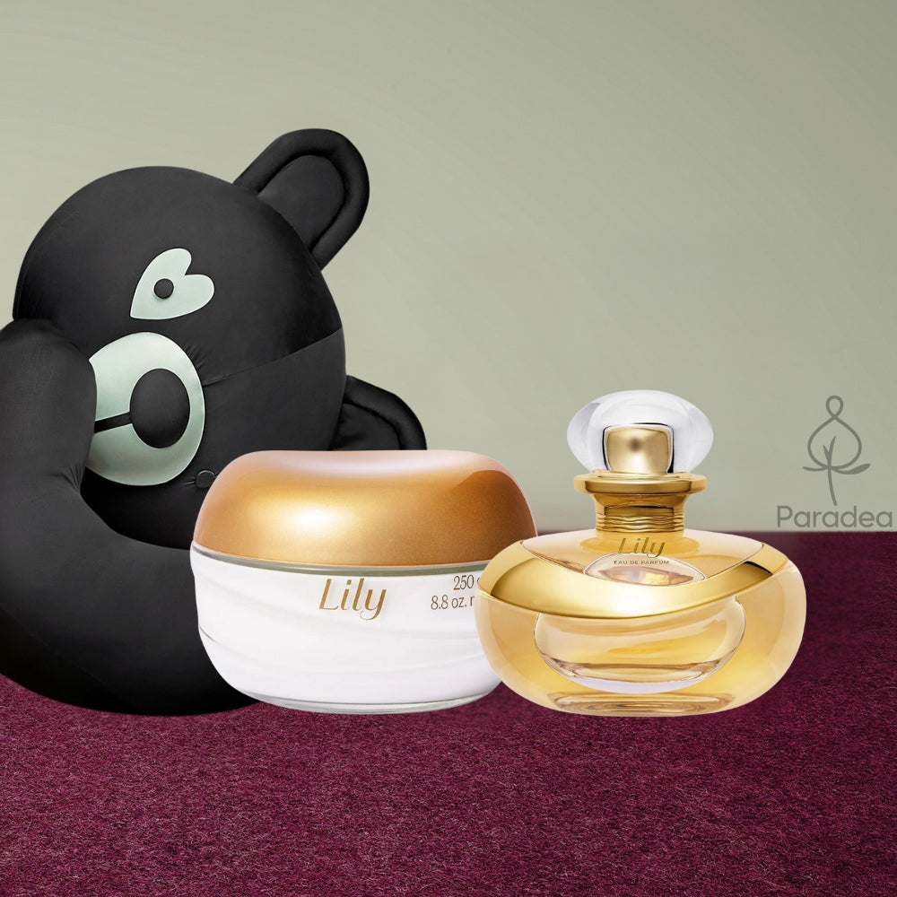 Coffret O Boticário Lily - Crème hydratante pour le corps et eau de parfum