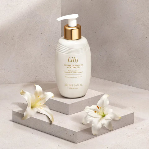 O BOTICÁRIO LILY Creme de Banho Acetinado 250ml - Crema da bagno