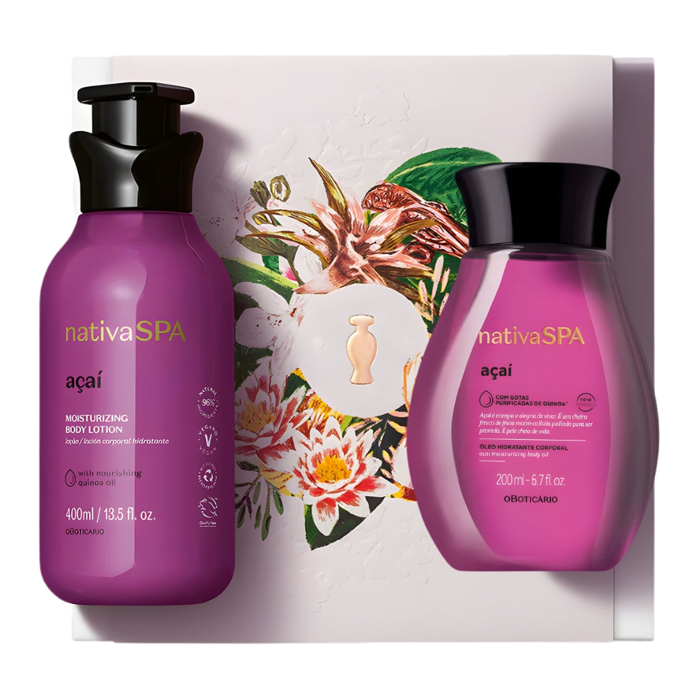 Nativa SPA Cofanetto regalo Açaí – Olio & Lozione idratante corpo