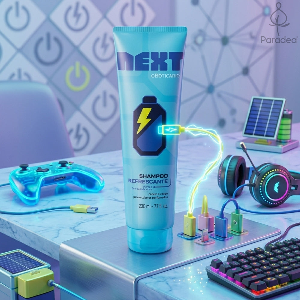 O Boticário Next Shampoo Refrescante - Detergente corpo e capelli 2 in 1 ragazzi 230ml