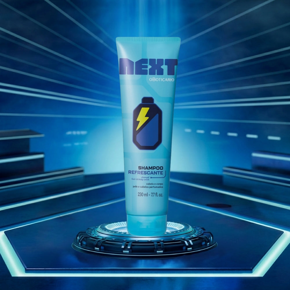 O Boticário Next Shampoo Refrescante - Detergente corpo e capelli 2 in 1 ragazzi 230ml