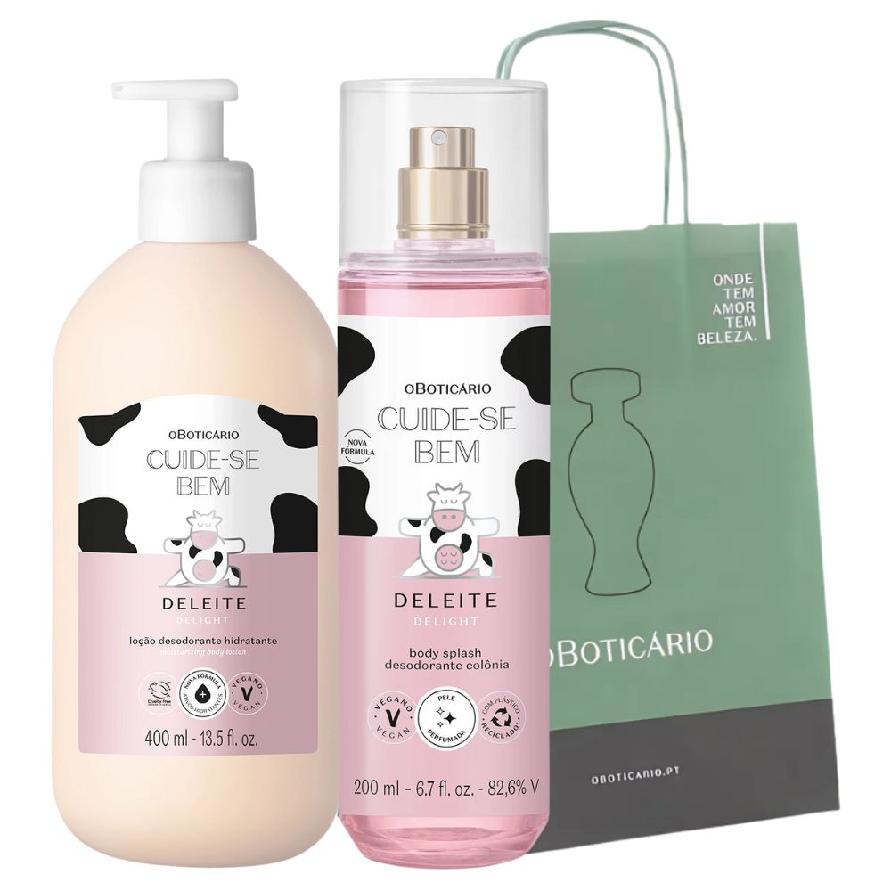 O Boticário Set Deleite – Lozione corpo idratante & Body Splash